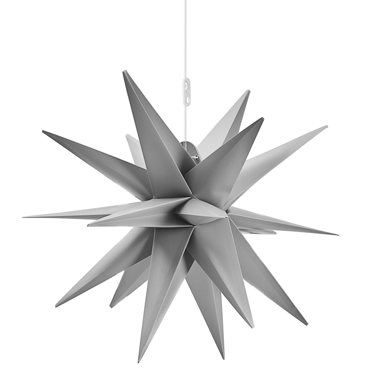 Weles AMARE LED 3D Außenstern grau ca. 57 x 48 x 44 (B x H x T), für den Innen- und Außenbereich, mit Timer