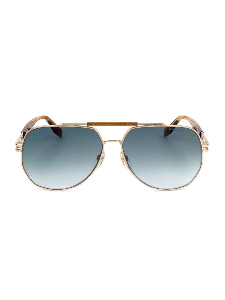 Marc Jacobs Herren-Sonnenbrille in Blau/ Gold günstig kaufen 61