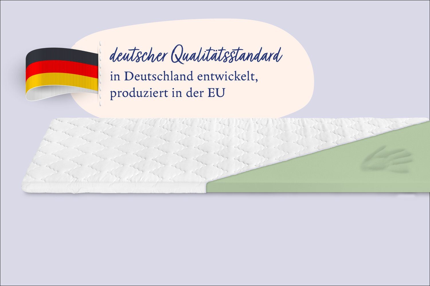 Topper Matratzenauflage für ein besseres Liegegefühl, Nightlife, 6 cm hoch, Viscoschaum, hohe Druckentlastung/-verteilung, perfekte Anpassung der Körperkontur