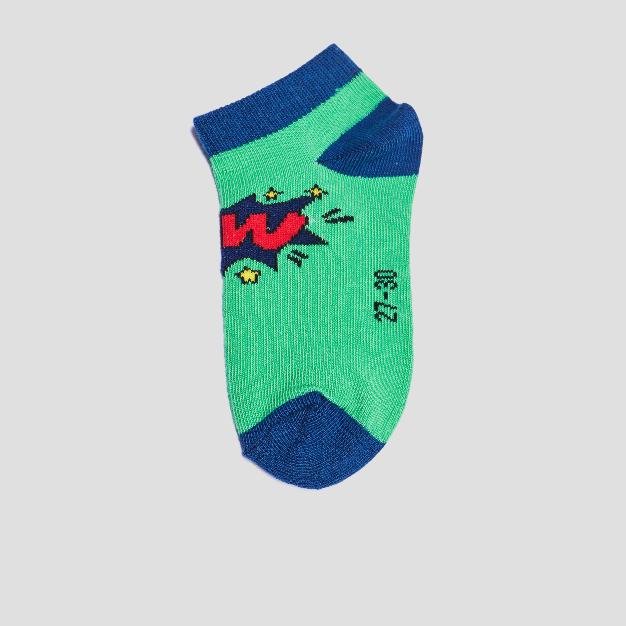 Lot 5 paires chaussettes invisibles multicolore garçon | La Halle