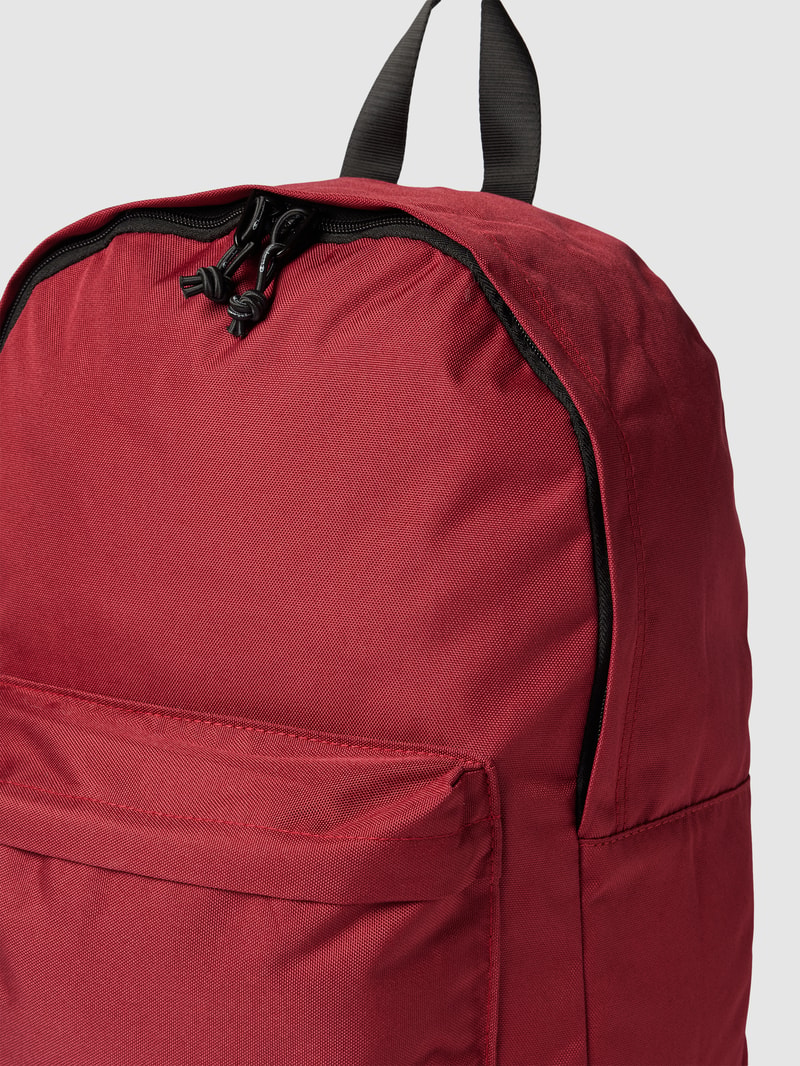 Rucksack mit Label-Details in dunkelrot