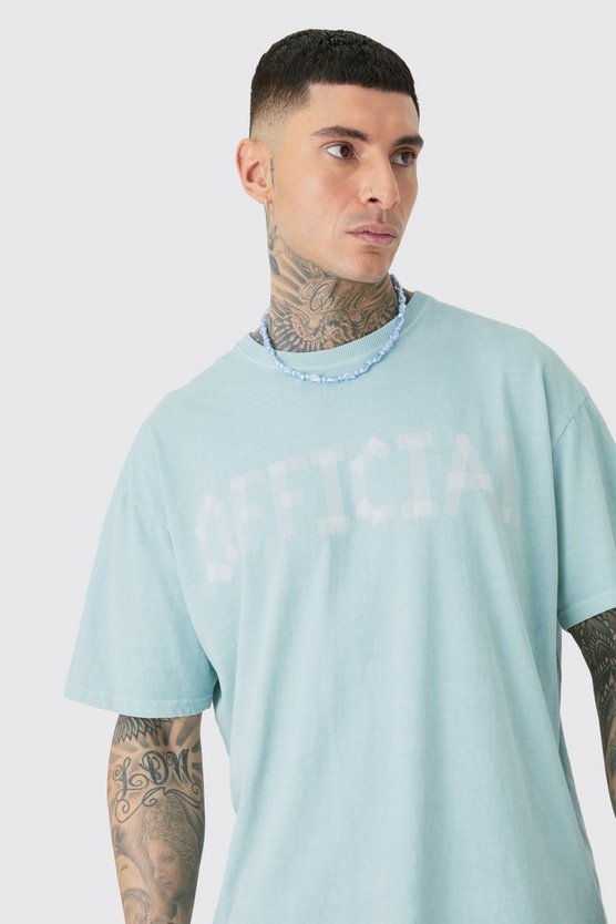 Tall Oversize T-Shirt mit Official Print