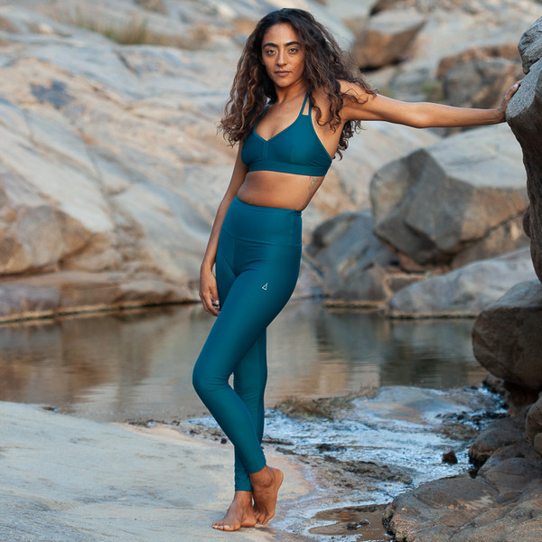 HIGH WAIST TIGHT  CHILL PETROL Damen - Leggings