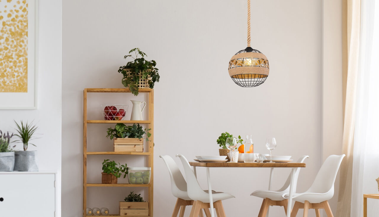 Globo Lighting - ULLEU - Hängeleuchte Metall schwarz, 1x E27