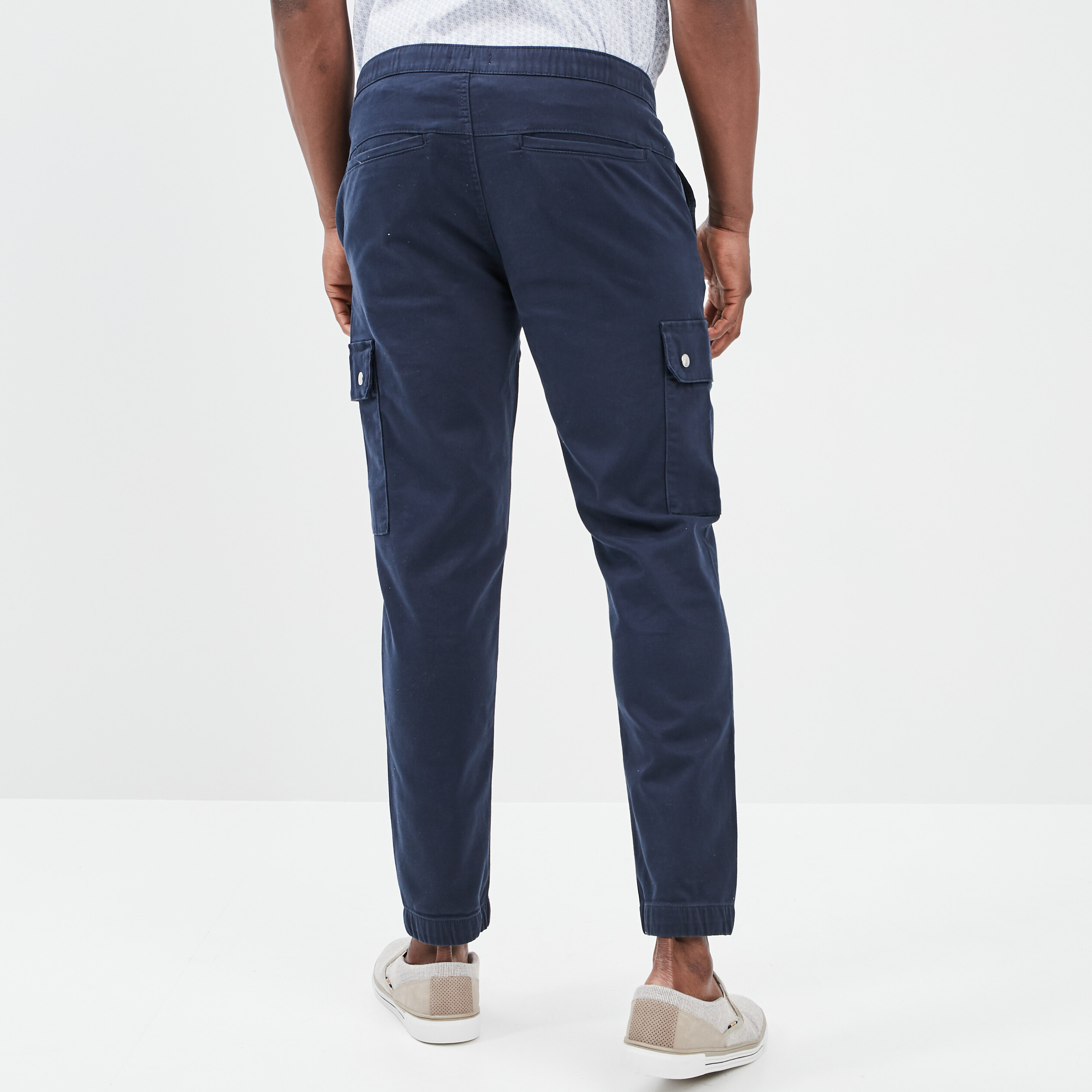 Pantalon cargo bleu marine homme | La Halle