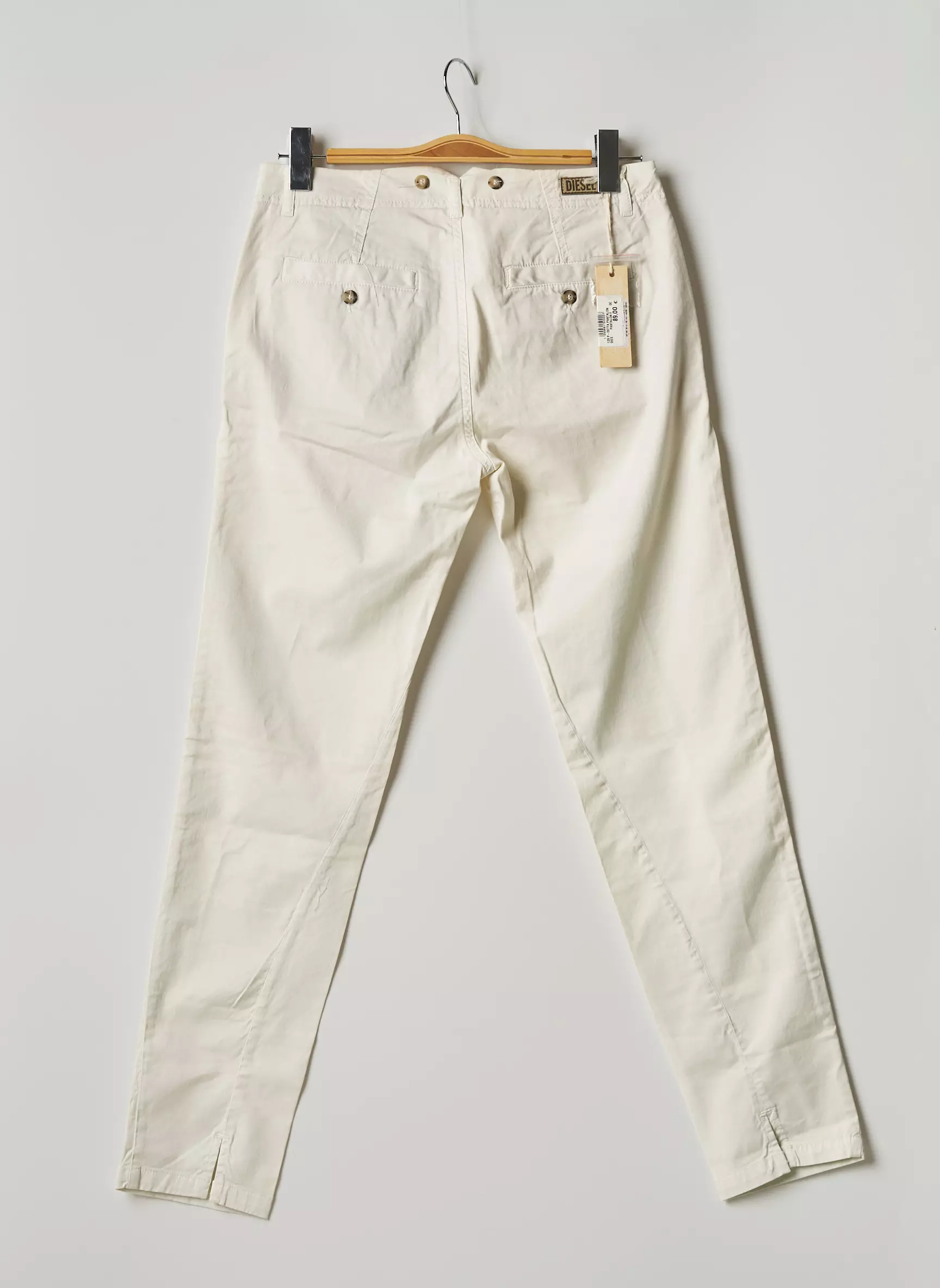 Diesel Pantalons Slim Femme couleur beige