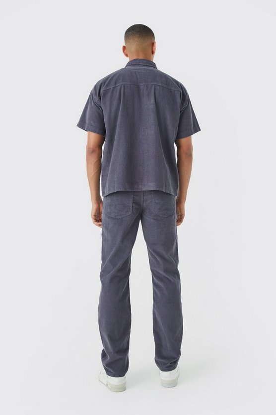 Kastiges Cord-Hemd
