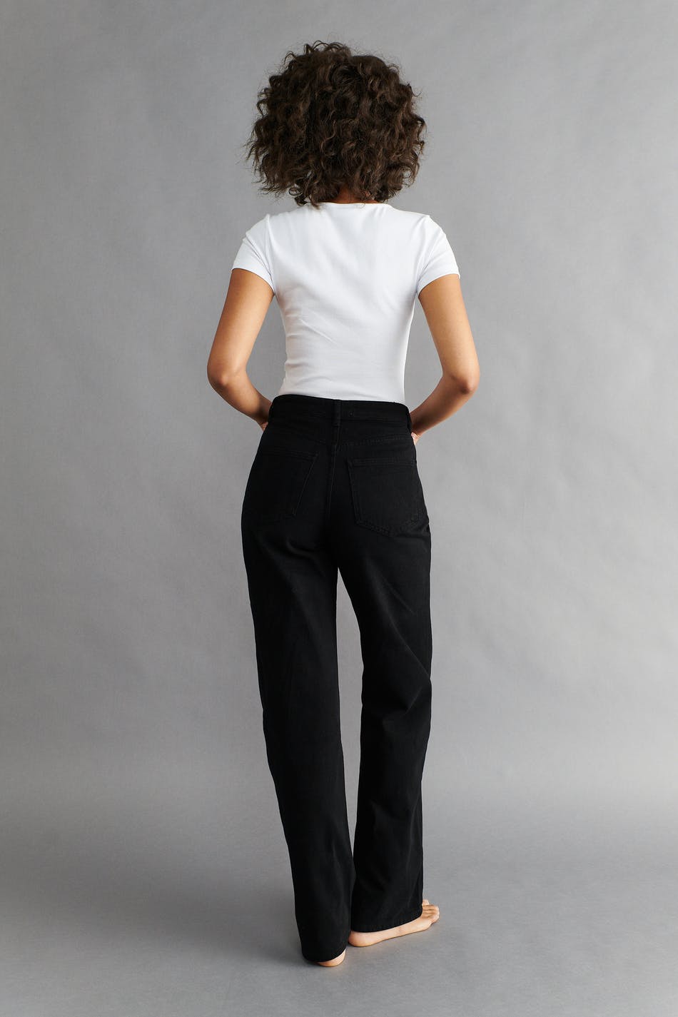 Straight high waist jeans