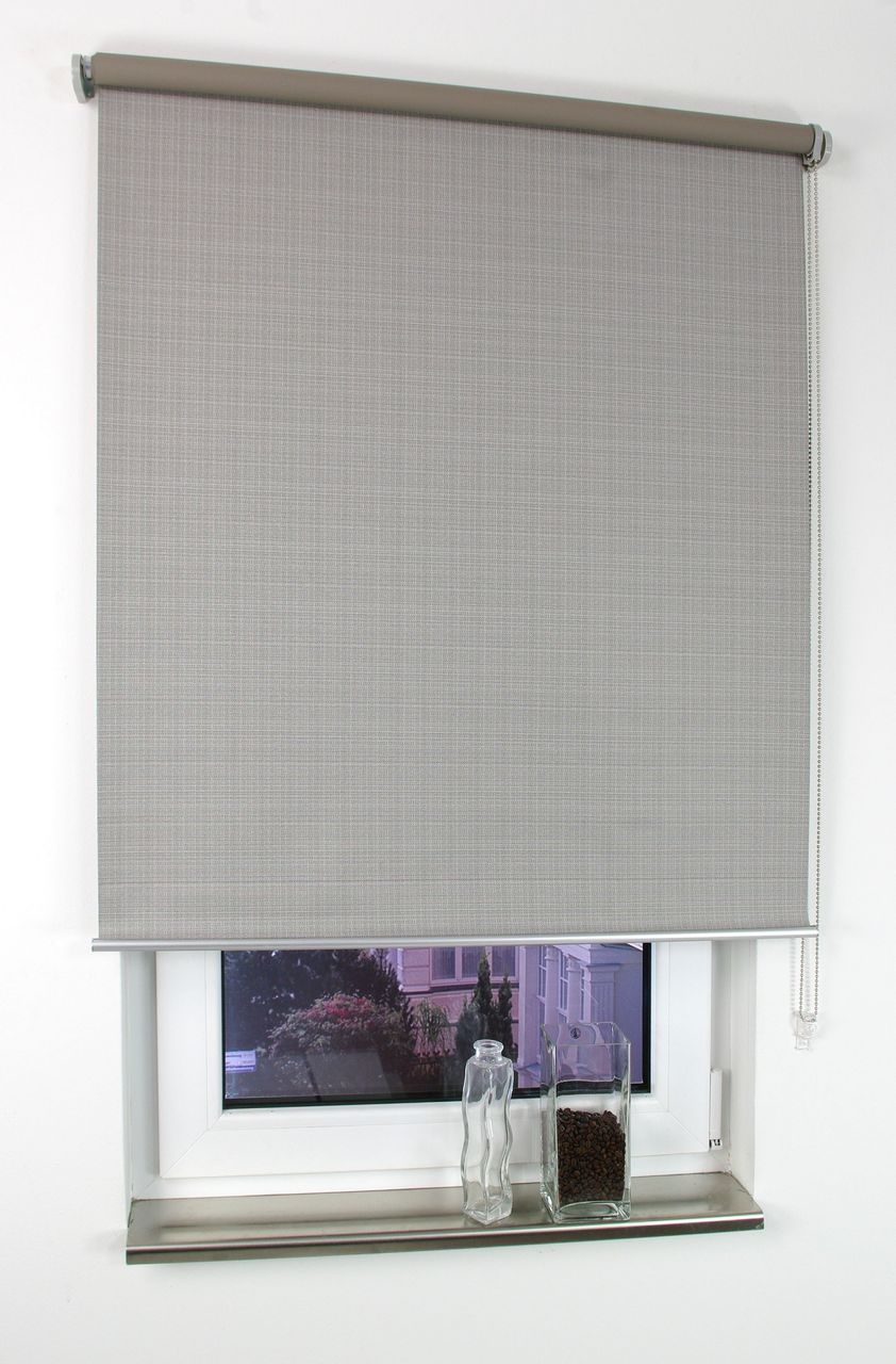 Bella Casa Rollo, Seitenzugrollo Verdunkelung, 175 x 60 cm, Struktur anthrazit