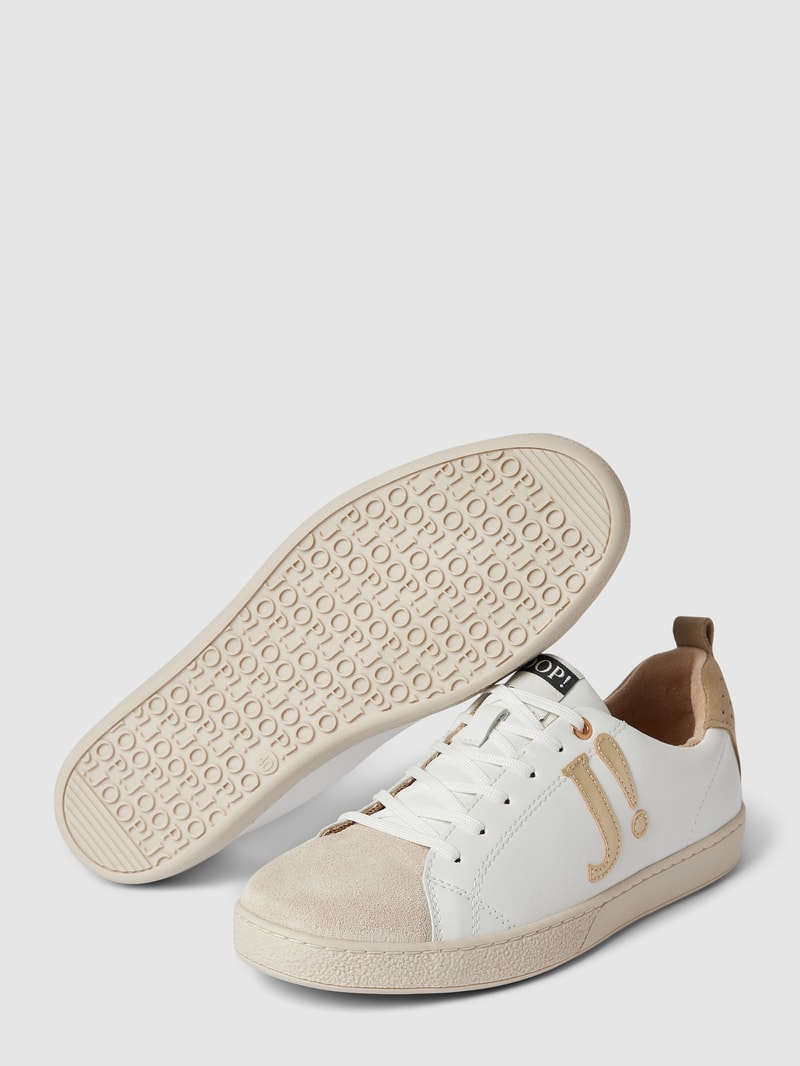 Sneaker mit Label-Detail Modell 'juno misto' in weiß