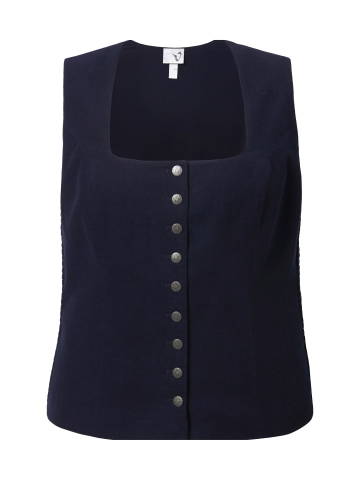 Ulla Popken Trachtenbluse in marine günstig kaufen