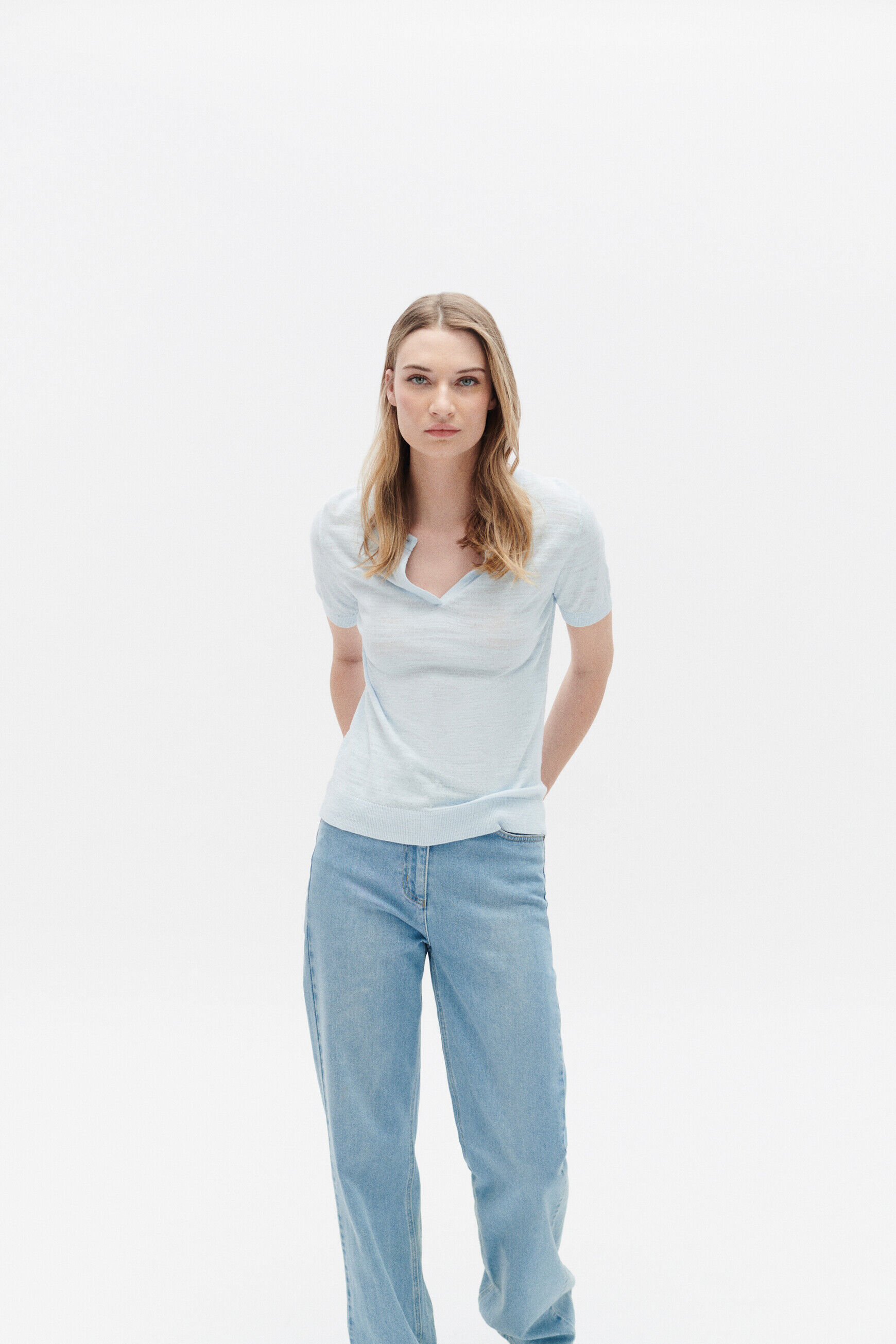 Pull mtessa bleu ciel femme