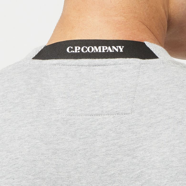 C. P. Company Diagonal Raised Fleece Sweatshirt grau