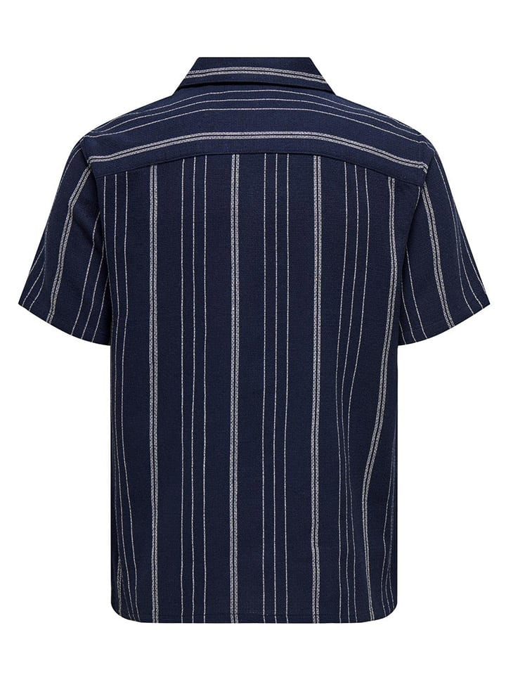 ONLY & SONS Hemd in Dunkelblau günstig kaufen