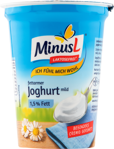 Minus L fettarmer Joghurt mild 1,5 % laktosefrei