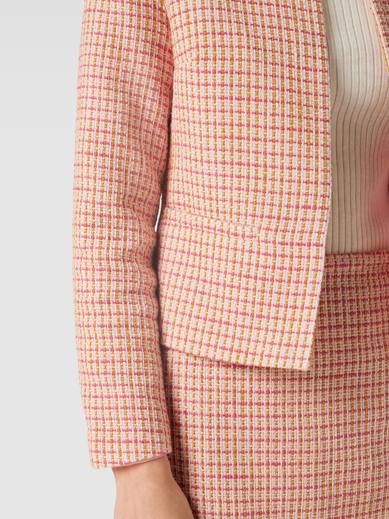 Blazer in Bouclé-Optik in pink
