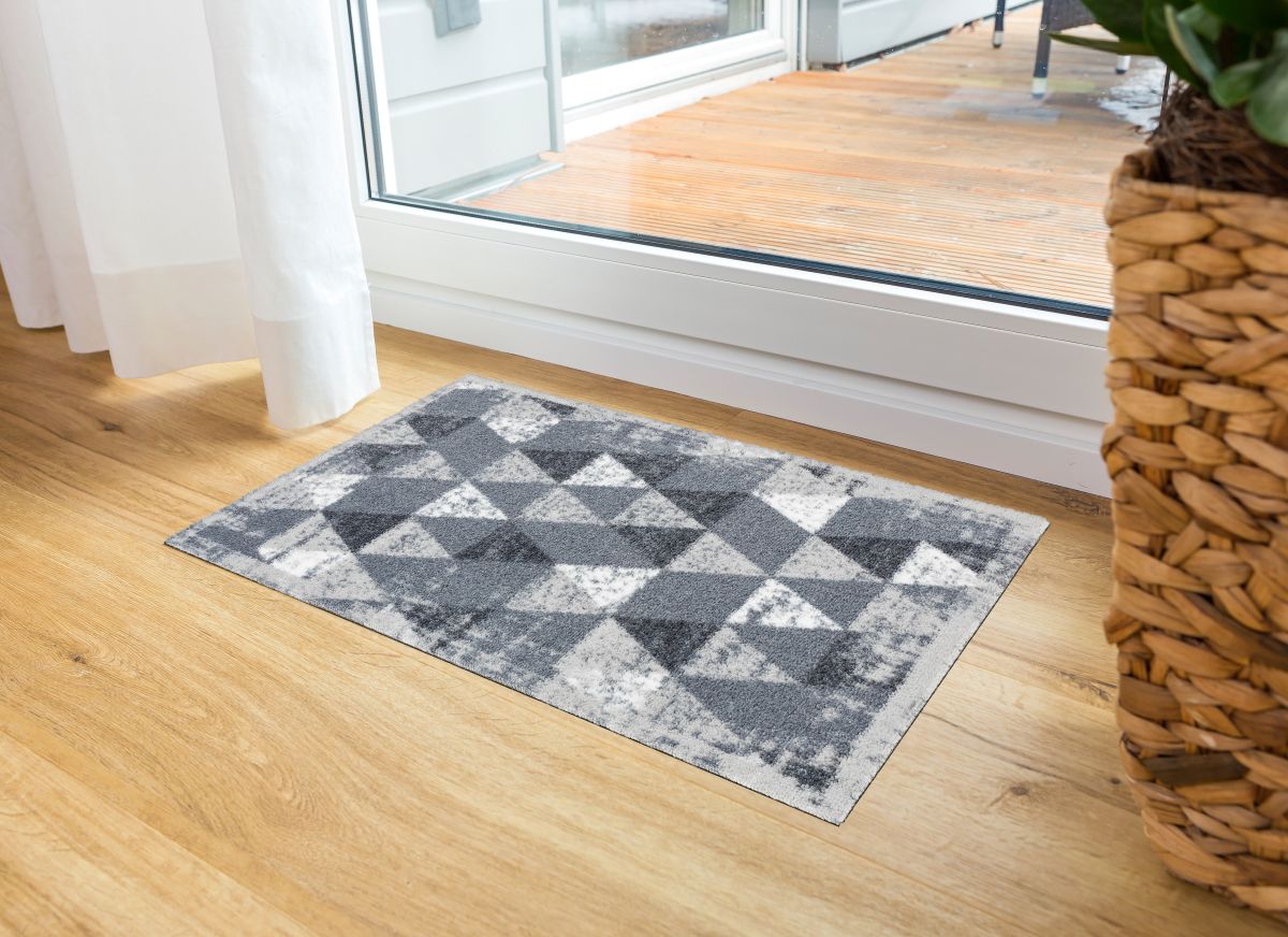 Türmatte Miabella Dreicke hellgrau 50x70