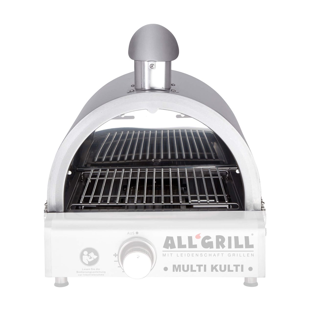 PaellaWorld International Paella World Pizzahaube Edelstahl für Multi-Kulti Grill-Systeme