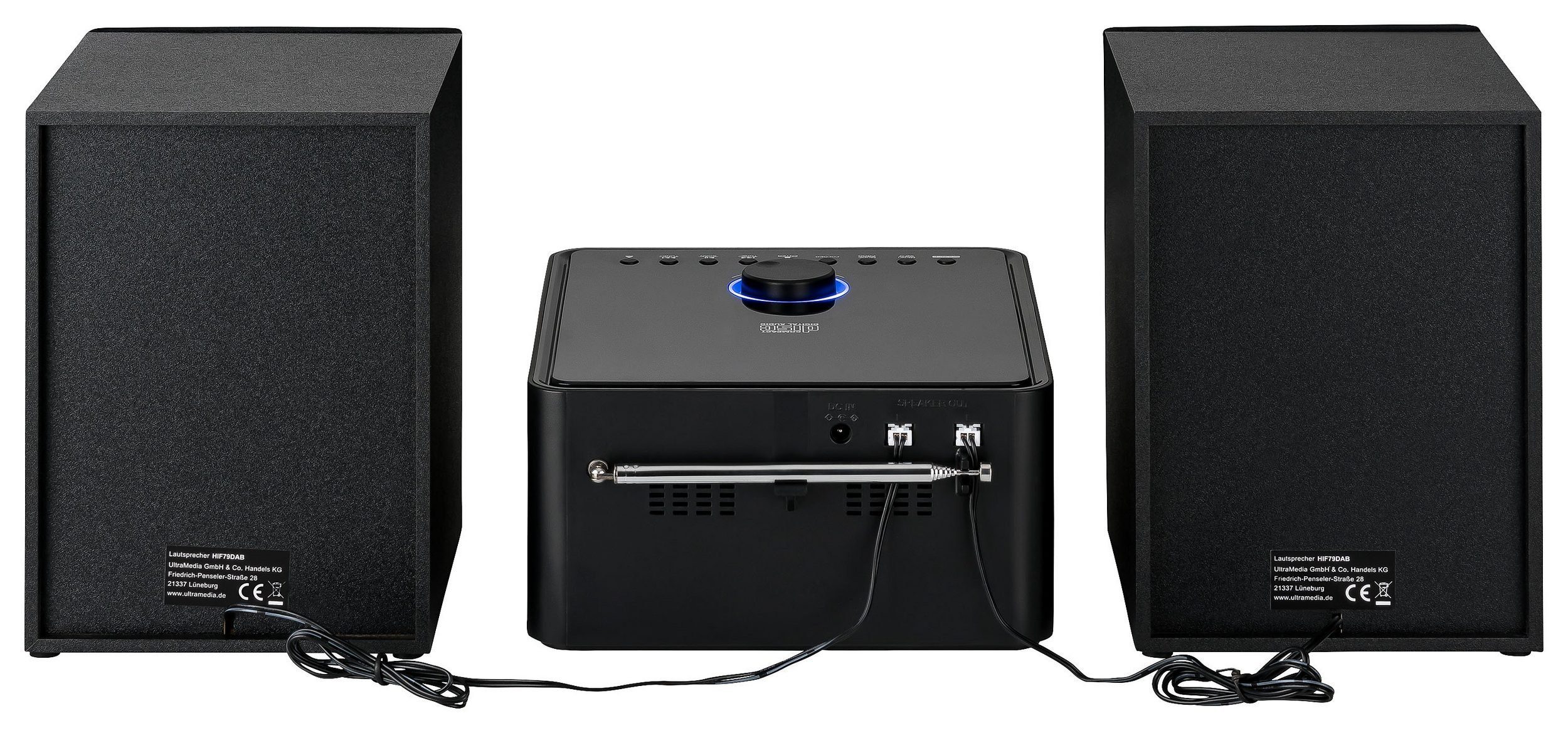 Reflexion HIF79DAB Microanlage (DAB/DAB+, UKW Radio, 80,00 W, Stereo-Micro-Hifi-System mit DAB, UKW, USB, MP3/CD, und Bluetooth)