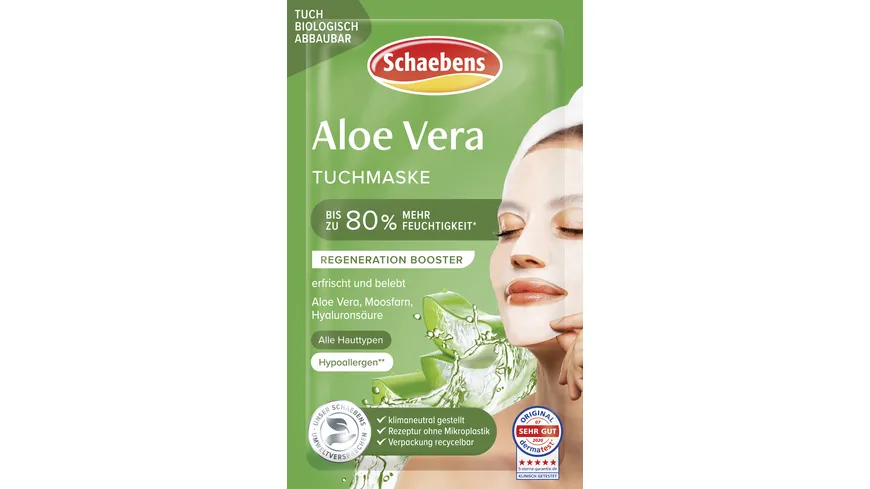 Schaebens Aloe Vera Tuchmaske
