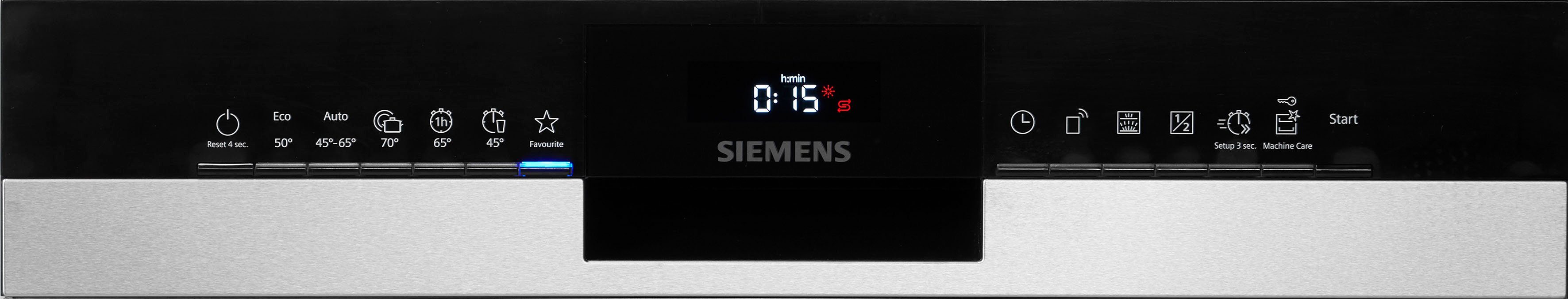 SIEMENS teilintegrierbarer Geschirrspüler iQ300, SN53ES15BE, 13 Maßgedecke