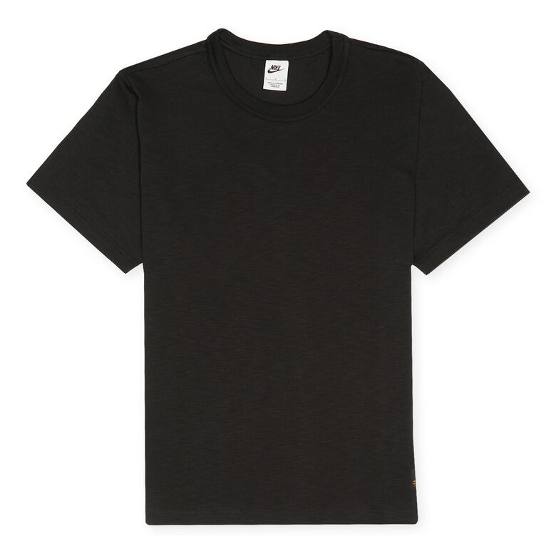 NIKE Life Shortsleeve Knit Top black/black/white