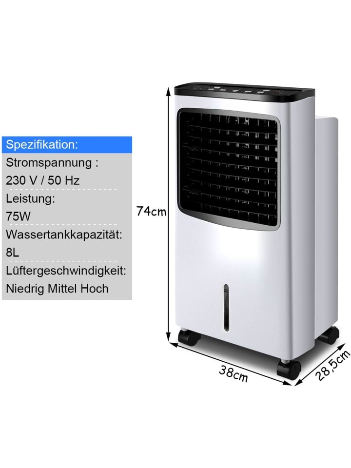 COSTWAY 3 in1 Mobile Klimaanlage in Weiß günstig kaufen onesize