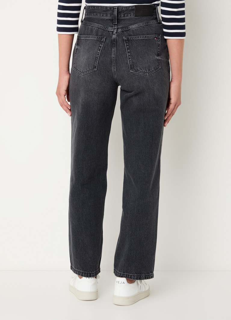 Tommy Hilfiger  High waist straight leg jeans met gekleurde wassing