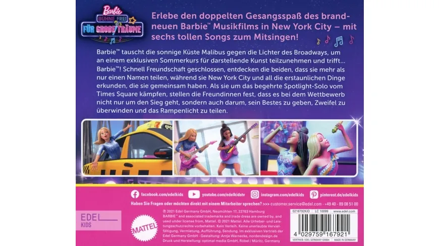 Bühne frei für große Träume Barbie