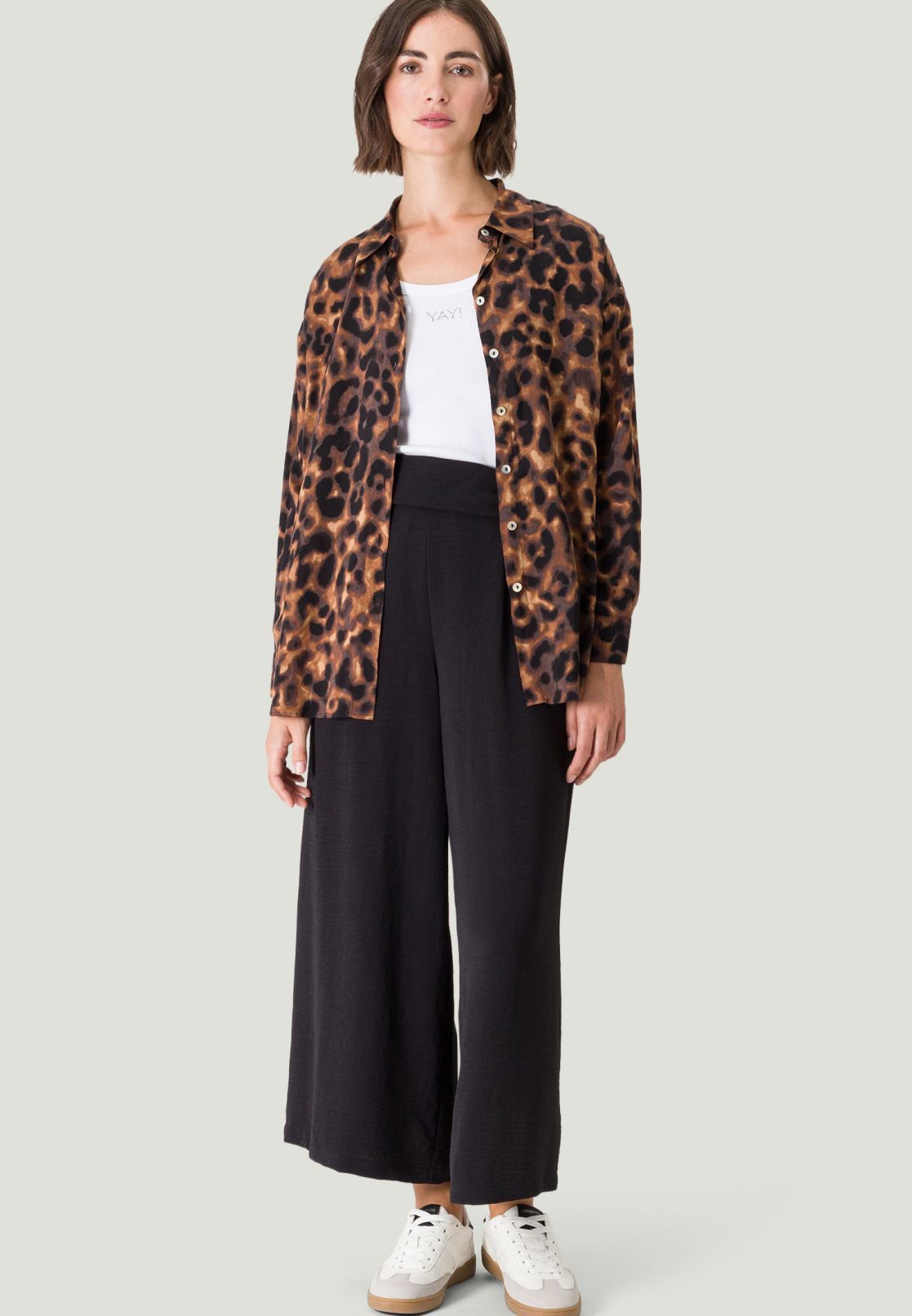 Bluse mit Leoprint