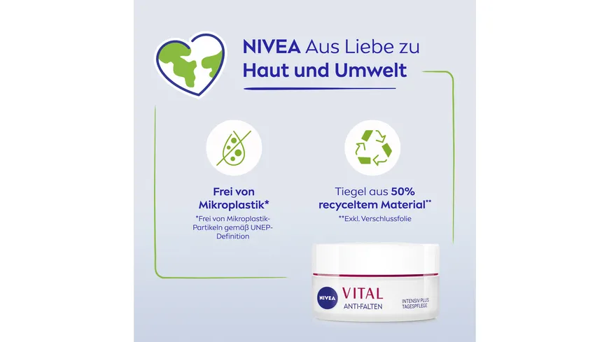 NIVEA VITAL Anti-Falten Intensiv Plus Tagespflege für Reife Haut LSF15 50 ml