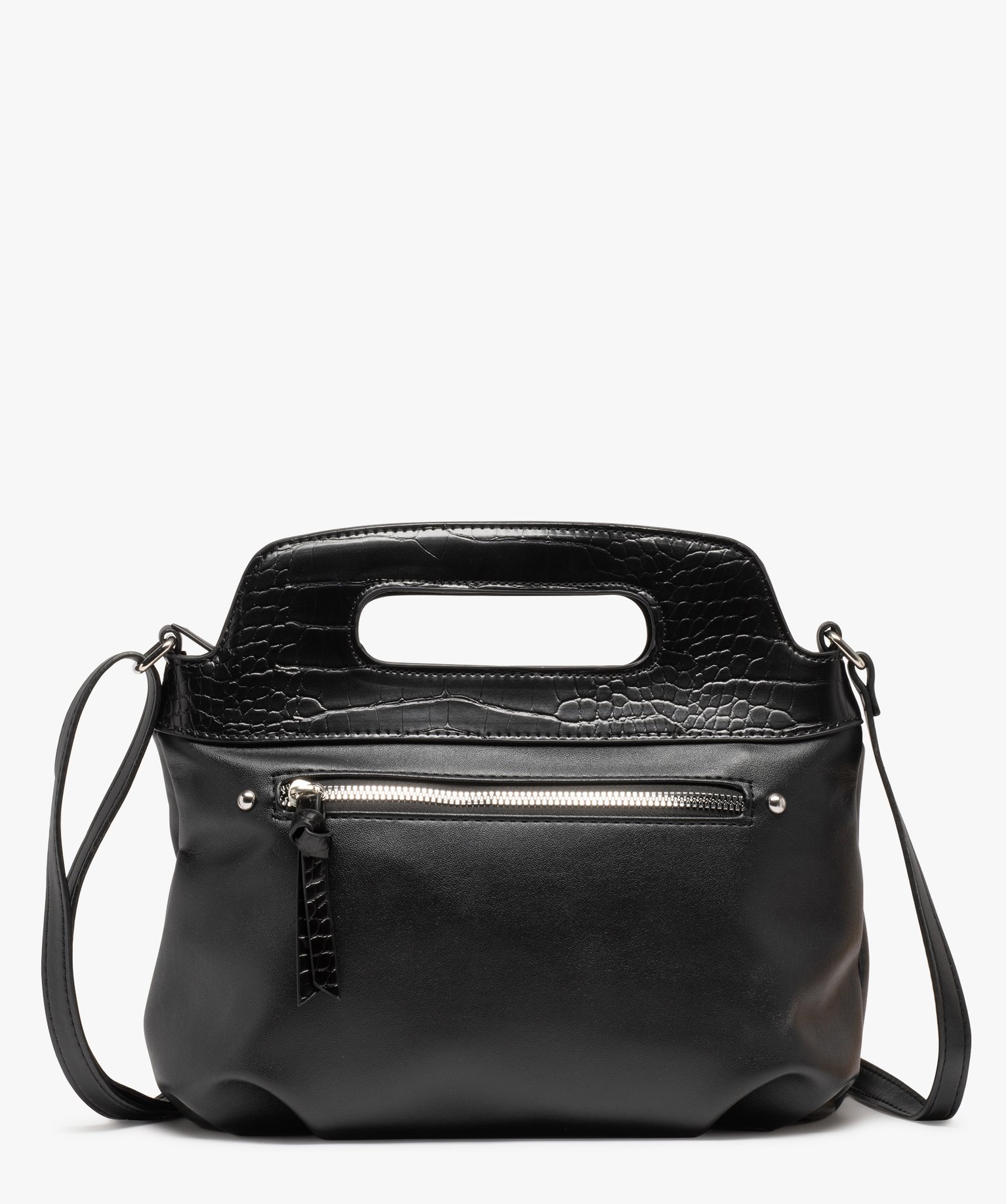 Sac à main avec poignée rigide femme noir | GEMO