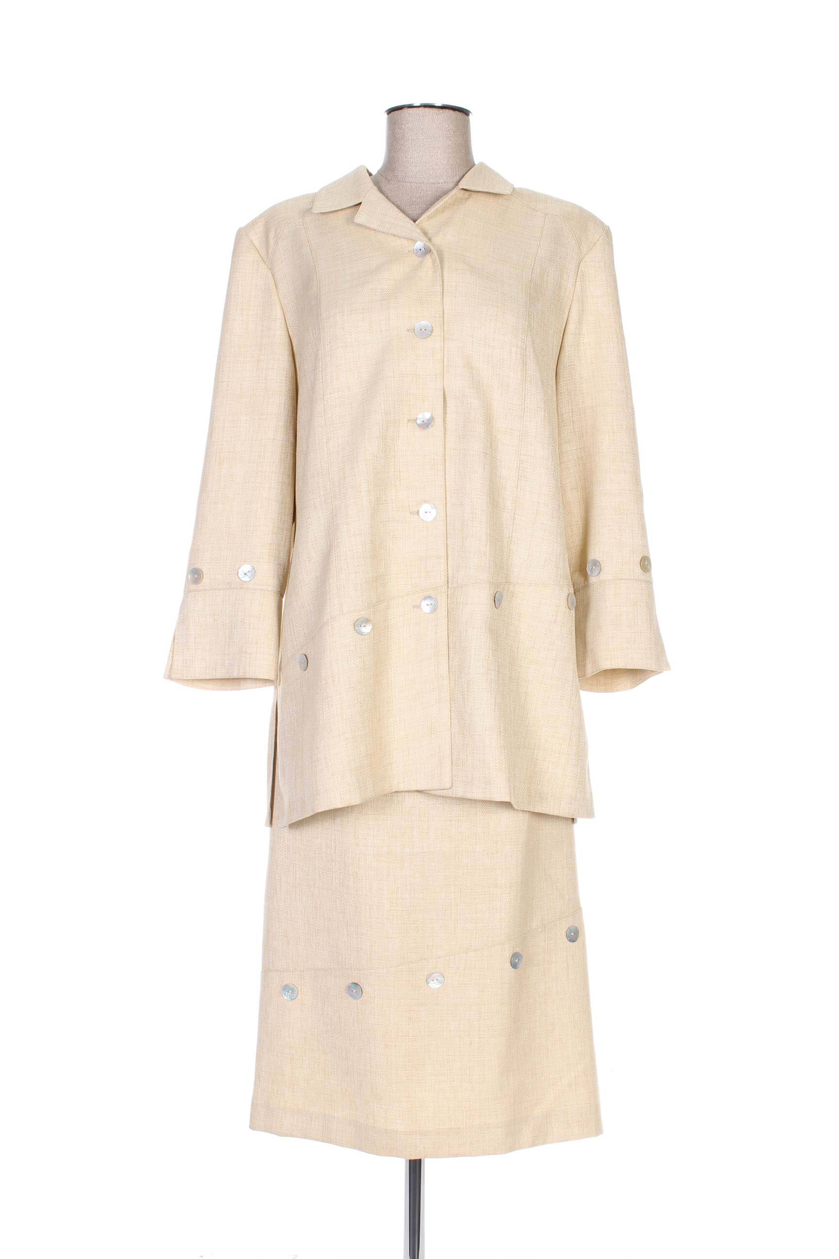 Francoie F Jupe Veste Femme couleur beige