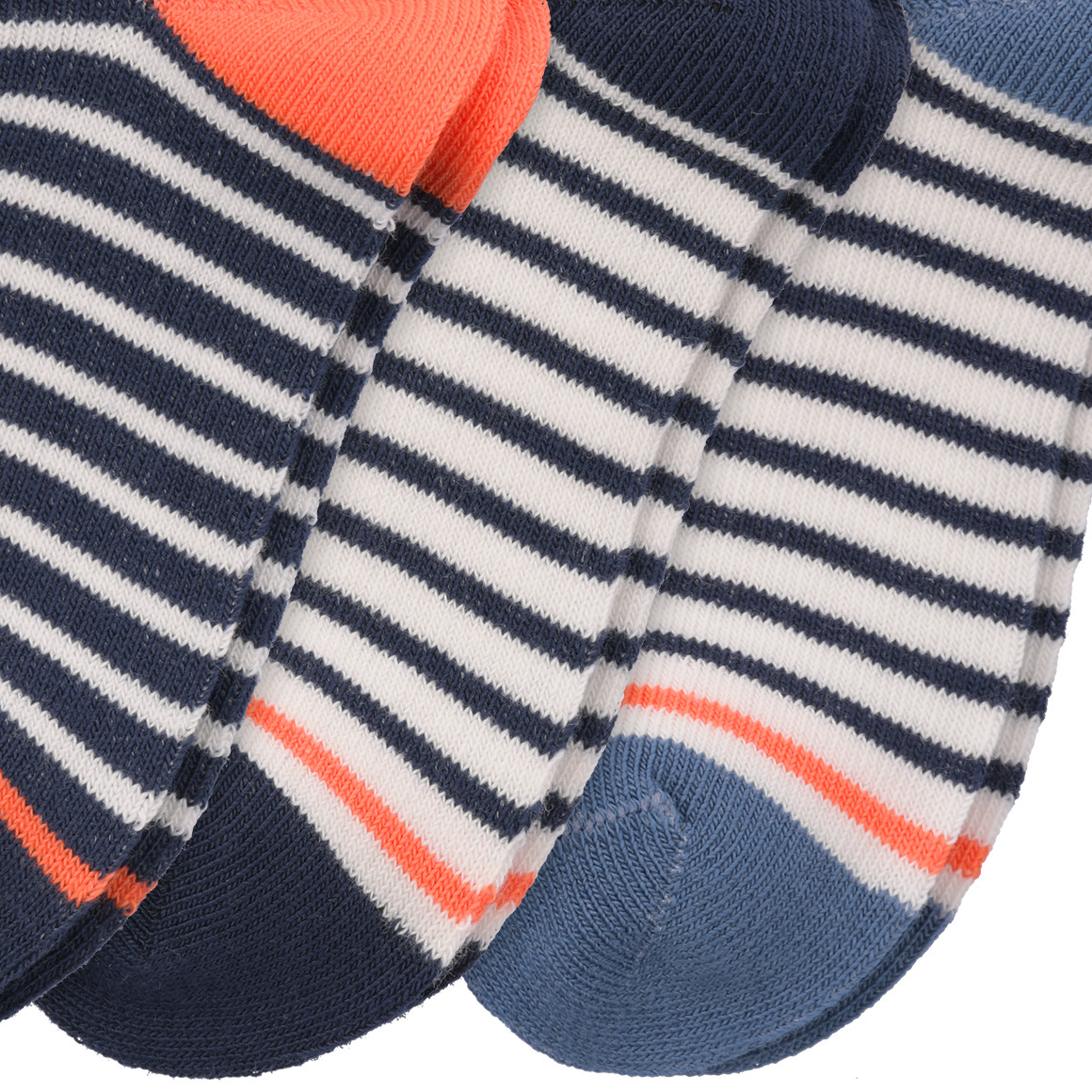 3 Paar Baby Sneaker-Socken mit Streifen