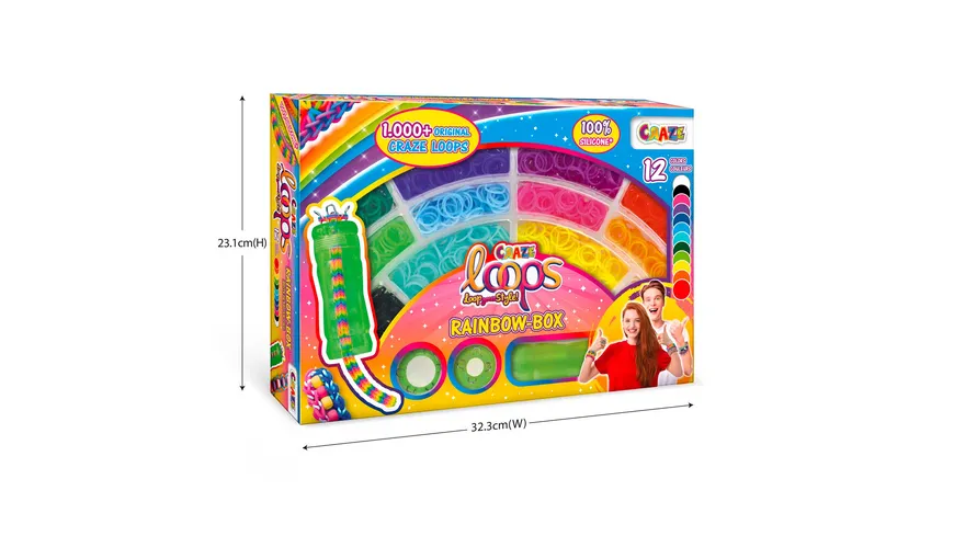 CRAZE - LOOPS Rainbow Box