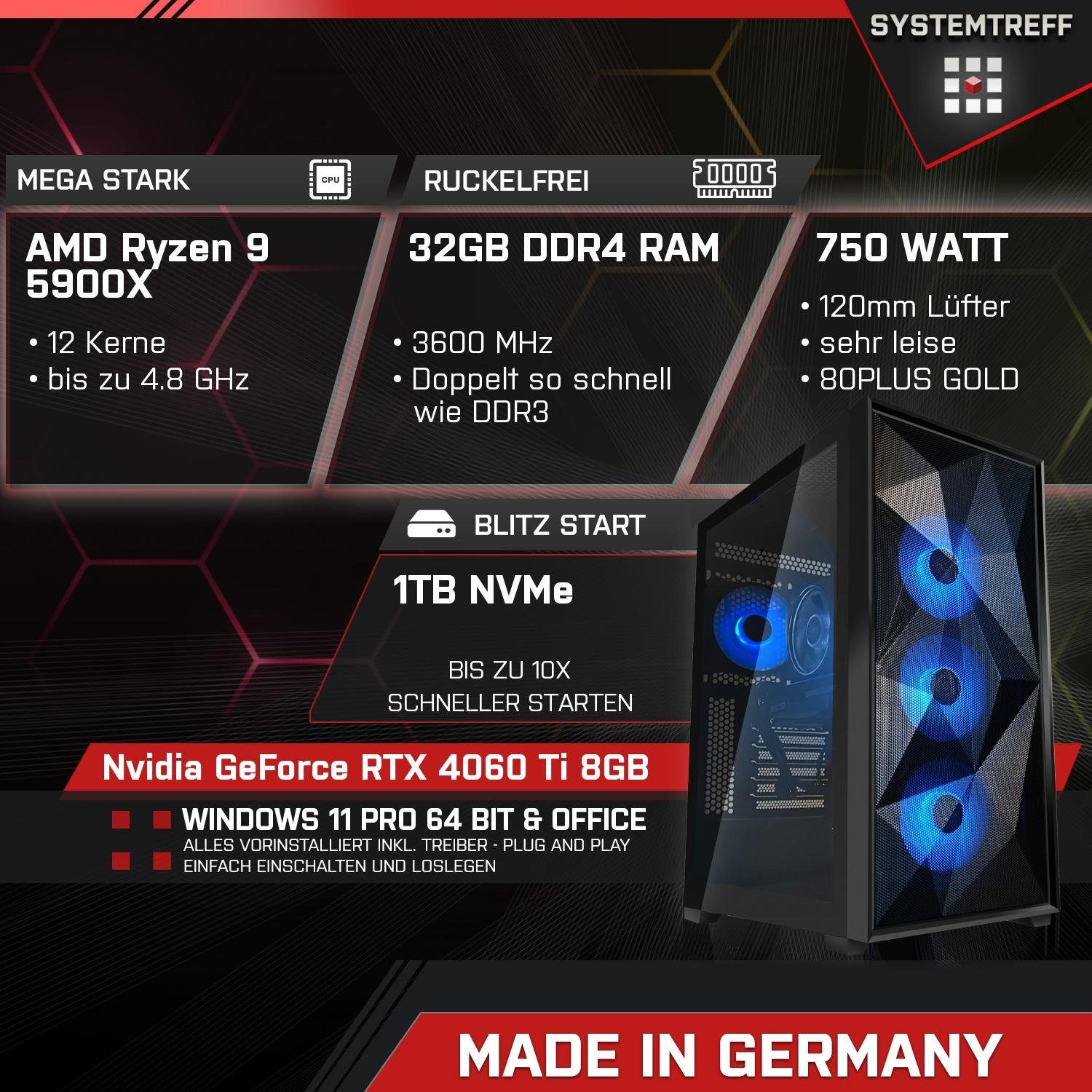 SYSTEMTREFF Gaming-PC-Komplettsystem (27