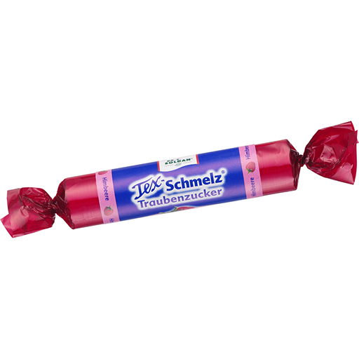 SOLDAN Tex Schmelz Traubenzucker Himbeere Rolle  33 g