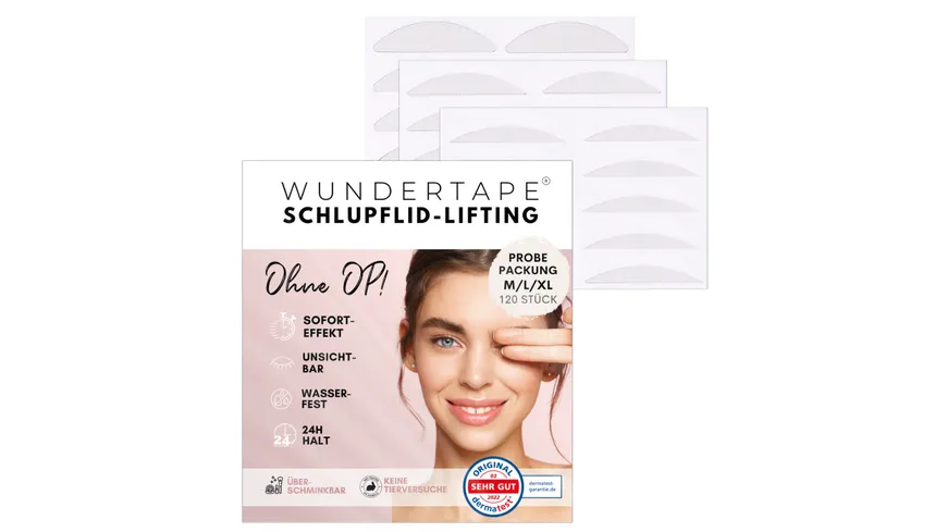 WUNDERTAPE Schlupflid Tape Größe M+L+XL