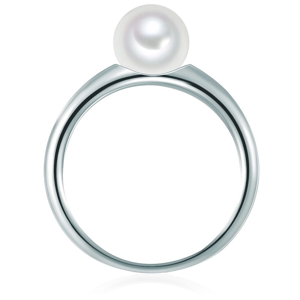 Valero Pearls Bague en argent Argent sterling Perle de culture d'eau douce en Argent Bague