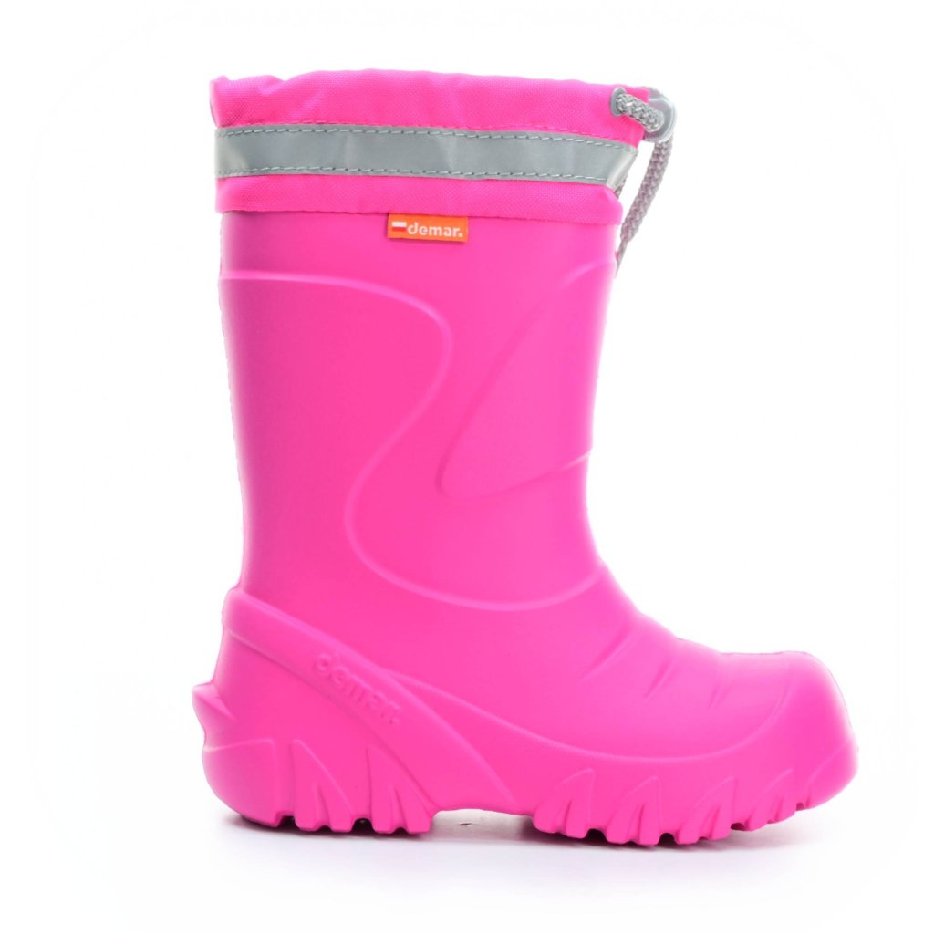 Demar Mammut rosa Gummistiefel AD mit Woll-Innensocke