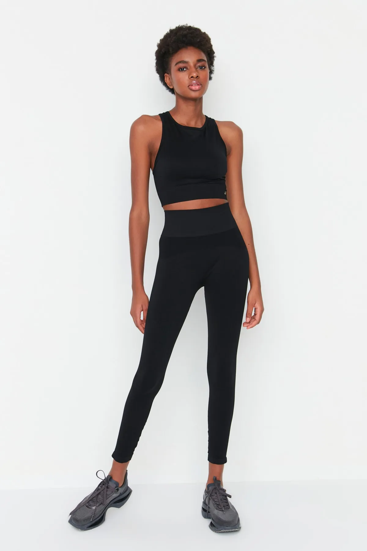 Jerf  Vella - Schwarze Erholungs-Leggings mit hoher Taille