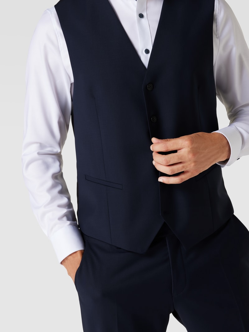 Weste mit Leistentaschen Modell 'Carlto' in royalblau
