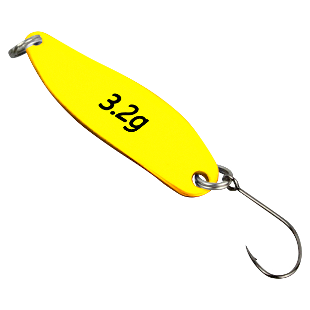 FTM Trout Spoon Hammer (3,2 g, Weiß/Gelb UV)