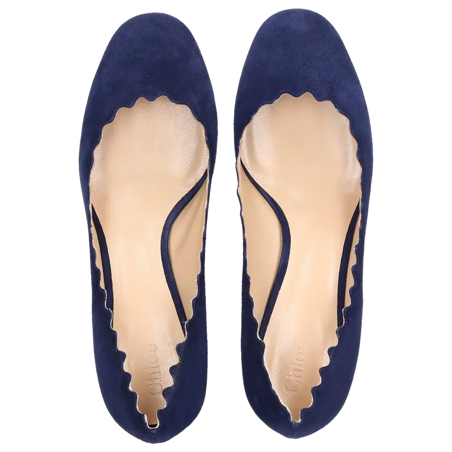 Chloé - Pumps LAUREN Veloursleder - blau