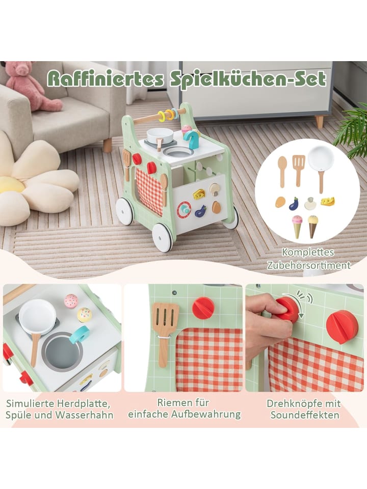 COSTWAY 6 in 1 Lauflernhilfe in Grün günstig kaufen 42 cm