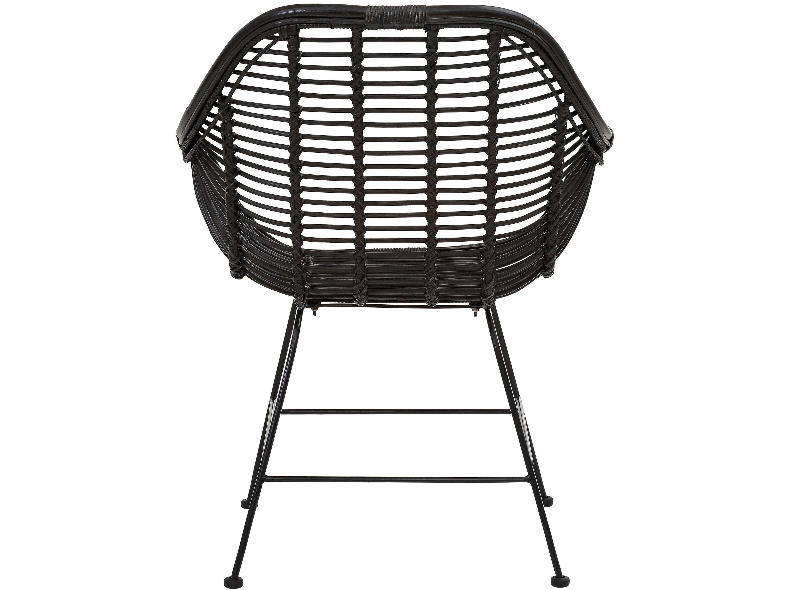 loft24 Rattanstuhl Kegan (Set, 2 St), Sitzhöhe 45 cm, Essyimmerstühle mit Metallgestell