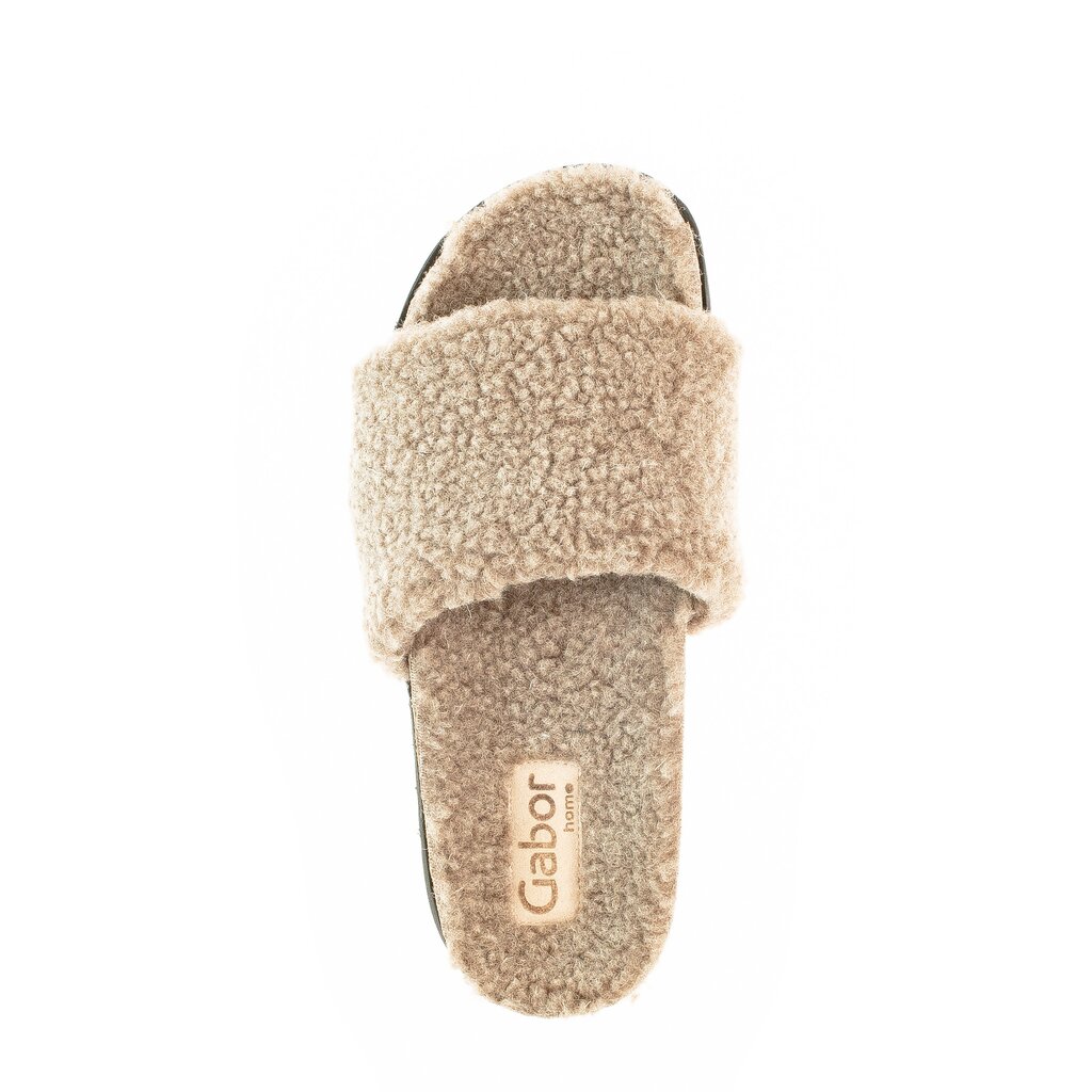 Gabor fashion Plüschhausschuh beige