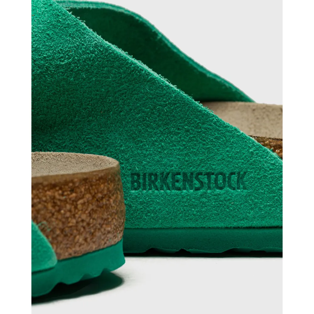 Birkenstock Kyoto VL Soft Suede Nubuck Bold Green 1022370 / grün