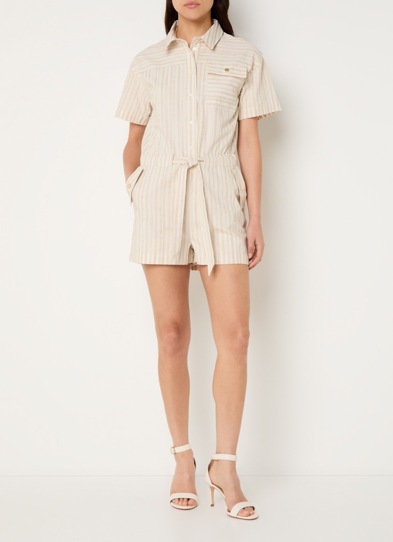 NIKKIE Dallas Jumpsuit mit geradem Schnitt und Logoprint