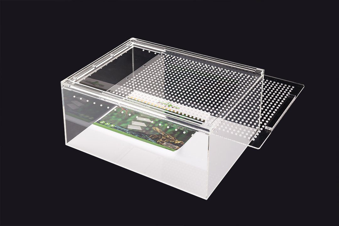 ReptiZoo Terrarium ReptiZoo Plexiglasterrarium (Aufzuchtterrarium) 20x30x15 cm weiß(ACR